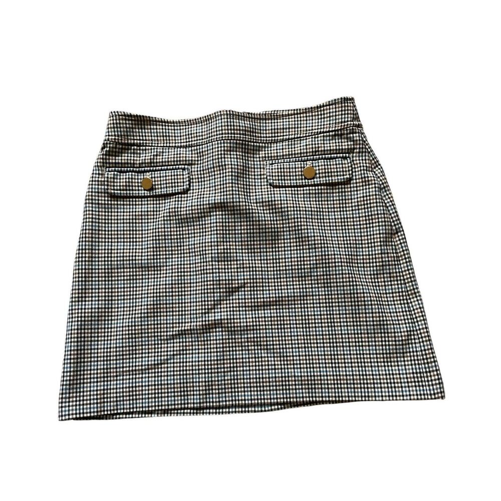 Plaid Loft Womens/Teen Straight Skirt Size 6 Petite Functional pockets Office
